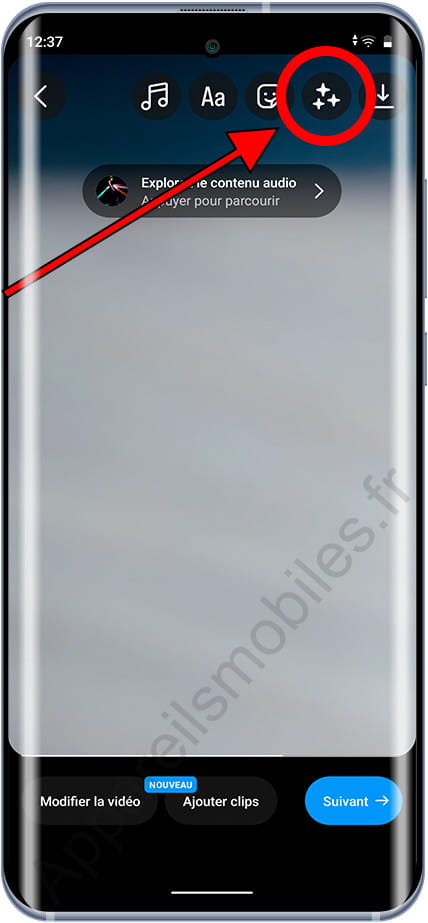 Ajouter des effets à Instagram Reel