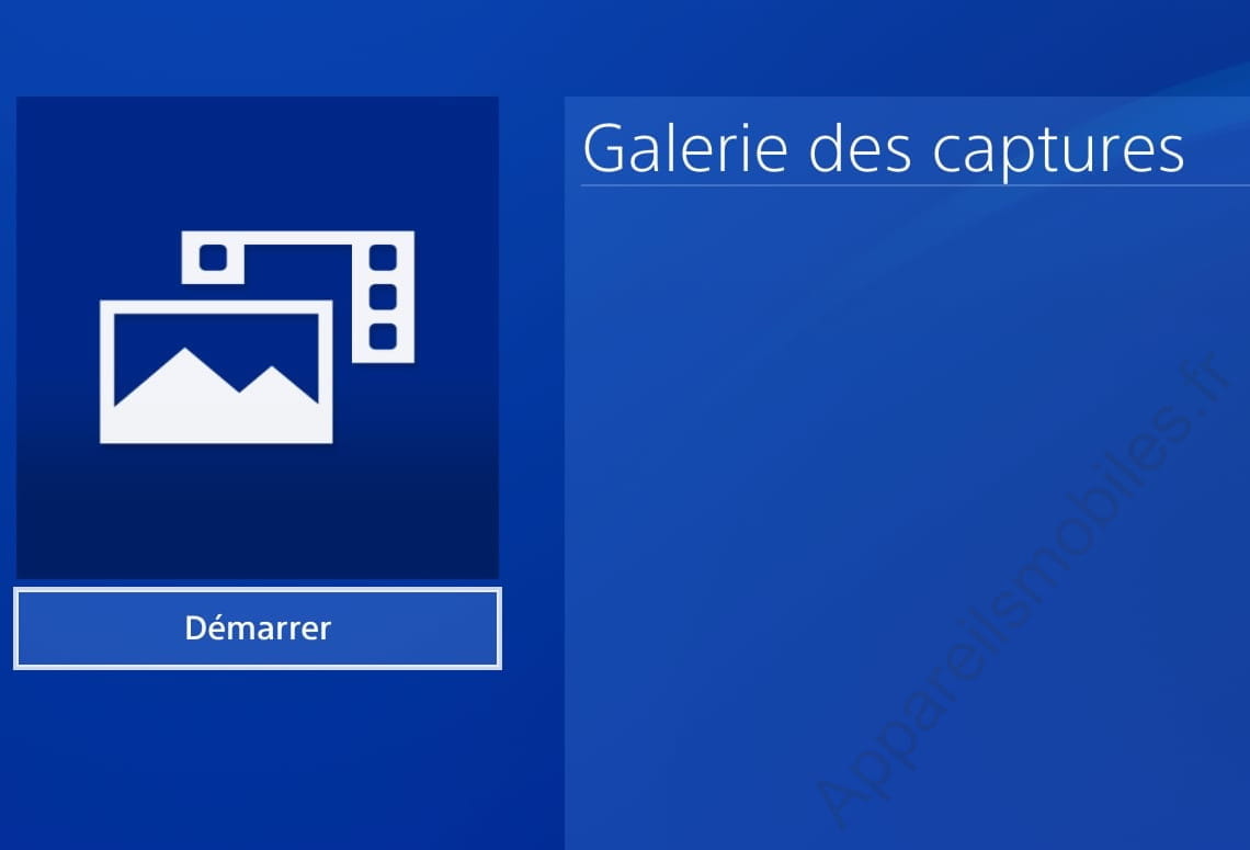 Démarrer galerie des captures PlayStation 4