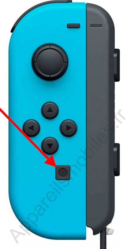 Bouton de partage de la manette Joy-Con