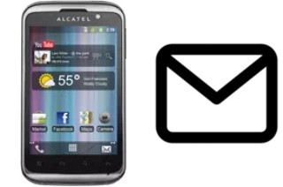 Configurer le courrier dans alcatel OT-991