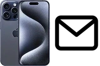 Configurer le courrier dans Apple iPhone 15 Pro