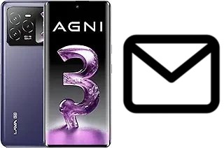 Configurer le courrier dans Lava Agni 3