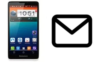 Configurer le courrier dans Lenovo A889