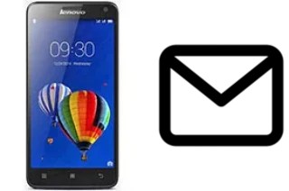 Configurer le courrier dans Lenovo S580