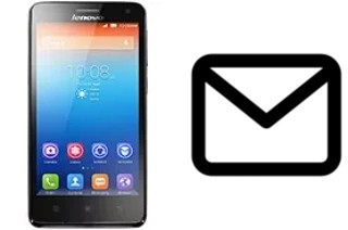 Configurer le courrier dans Lenovo S660