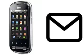 Configurer le courrier dans LG Optimus Me P350