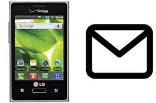 Configurer le courrier dans LG Optimus Zone VS410