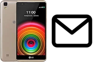 Configurer le courrier dans LG X power