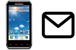 Configurer le courrier dans Motorola XT760