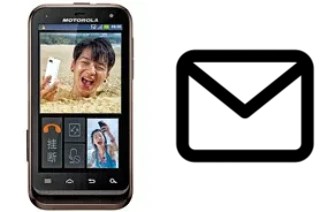 Configurer le courrier dans Motorola DEFY XT535