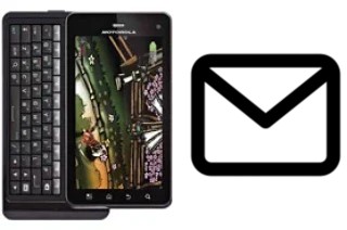 Configurer le courrier dans Motorola Milestone XT883