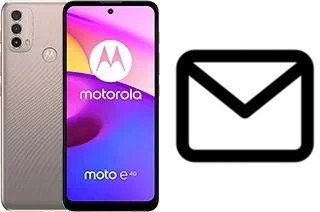 Configurer le courrier dans Motorola Moto E40