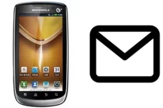 Configurer le courrier dans Motorola MOTO MT870