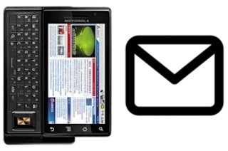 Configurer le courrier dans Motorola MOTO XT702