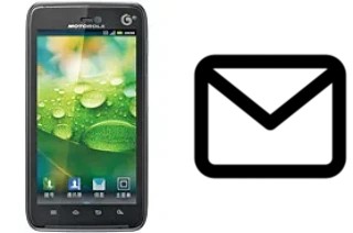 Configurer le courrier dans Motorola MT917