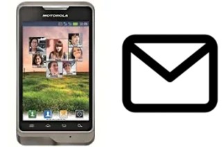 Configurer le courrier dans Motorola XT390