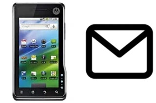 Configurer le courrier dans Motorola XT701