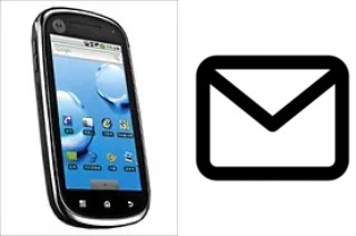 Configurer le courrier dans Motorola XT800 ZHISHANG