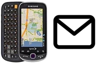 Configurer le courrier dans Samsung Intercept