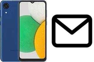 Configurer le courrier dans Samsung Galaxy A03 Core