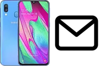 Configurer le courrier dans Samsung Galaxy A40