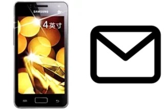 Configurer le courrier dans Samsung Galaxy I8250