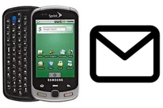 Configurer le courrier dans Samsung M900 Moment