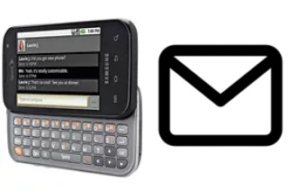 Configurer le courrier dans Samsung M920 Transform