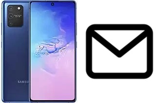 Configurer le courrier dans Samsung Galaxy S10 Lite