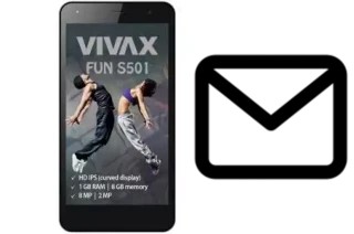 Configurer le courrier dans Vivax Fun S501