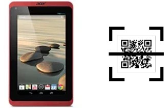 Comment lire les codes QR sur un Acer Iconia B1-721 ?