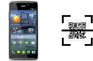 Comment lire les codes QR sur un Acer Liquid E600 ?