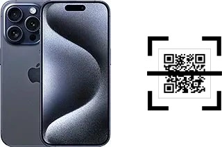 Comment lire les codes QR sur un Apple iPhone 15 Pro ?