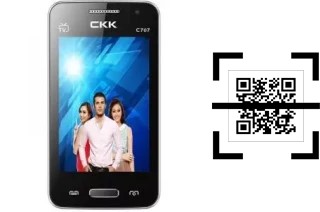 Comment lire les codes QR sur un CKK-mobile CKK mobile C707 ?