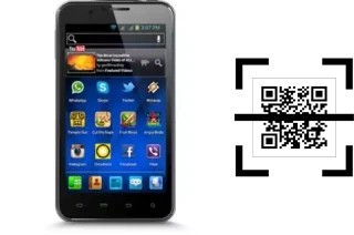 Comment lire les codes QR sur un CloudFone Excite 500G ?