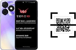 Comment lire les codes QR sur un itel Zeno 10 ?