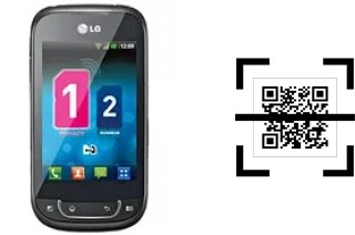 Comment lire les codes QR sur un LG Optimus Net Dual ?