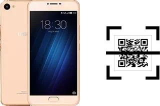 Comment lire les codes QR sur un Meizu U10 ?