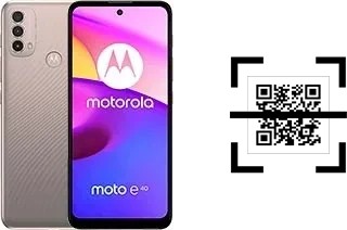 Comment lire les codes QR sur un Motorola Moto E40 ?