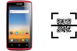 Comment lire les codes QR sur un Philips W7555 ?