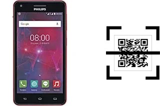 Comment lire les codes QR sur un Philips V377 ?