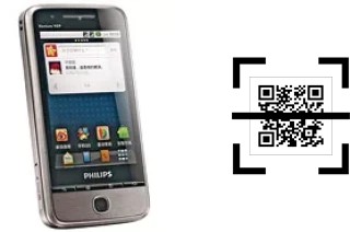 Comment lire les codes QR sur un Philips V726 ?