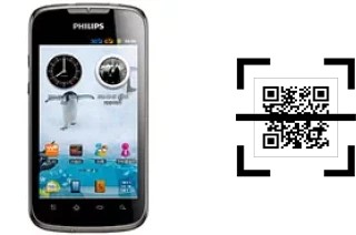 Comment lire les codes QR sur un Philips W635 ?