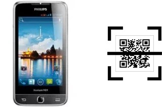 Comment lire les codes QR sur un Philips W736 ?