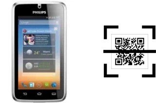 Comment lire les codes QR sur un Philips W8500 ?