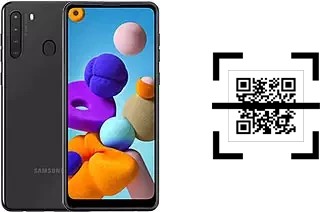 Comment lire les codes QR sur un Samsung Galaxy A21 ?