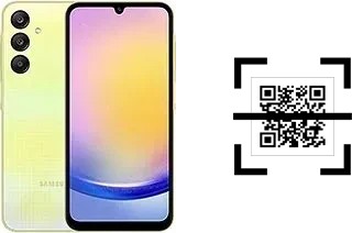 Comment lire les codes QR sur un Samsung Galaxy A25 ?