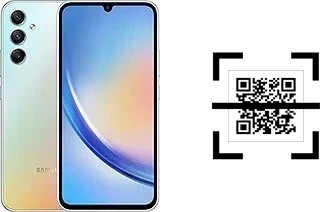 Comment lire les codes QR sur un Samsung Galaxy A34 ?