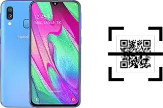 Comment lire les codes QR sur un Samsung Galaxy A40 ?