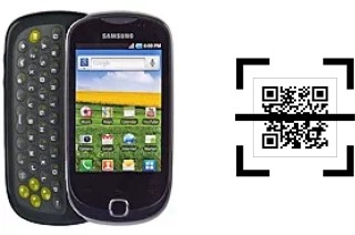 Comment lire les codes QR sur un Samsung Galaxy Q T589R ?